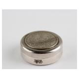 Japanese Silver Coin Case with Two Coins