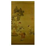 Chen Hongshou 1598-1652 Watercolour on Silk Scroll