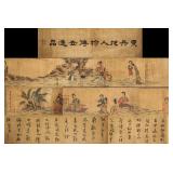 Fei Danxu 1802-1850 Chinese Watercolour Handscroll