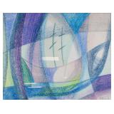 Giacomo Balla 1871-1958 Italian Crayon Paper Frame
