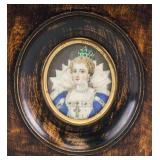 Miniature Painting of Queen Marie De Medici Framed