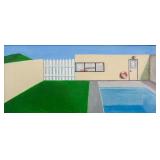 David Hockney b.1937 British Oil on Canvas Framed