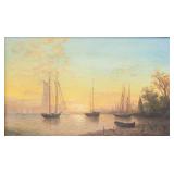 Francis A. Silva 1835-1886 American Oil Framed
