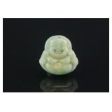 Chinese Green Jadeite Buddha Pendant