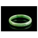 Burma Green Jadeite Carved Bangle