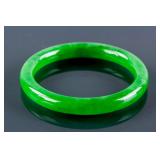 Imperial Burma Green Jadeite Bangle Certificate