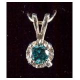0.19ct Blue Diamond Pendant CRV$959