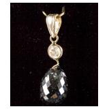 4.80ct Black & White Diamond Pendant CRV$1788
