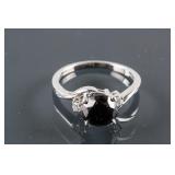 2.46ct Black & White Diamond Ring CRV$2000