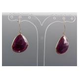 36.10ct Ruby Earrings RV$1200