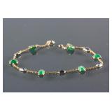 5.50ct Blue Sapphire & Emerald Bracelet CRV$2362