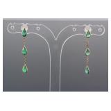 2.10ct Emerald Earrings CRV$1150