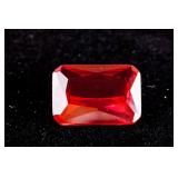 Emerald Cut 18.37 CT Pigeon Blood Red Ruby 18 x 13