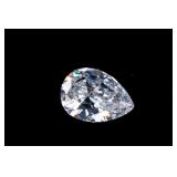 Pear Cut 33.5 CT VVS Top White Sapphire 16 x 22mm