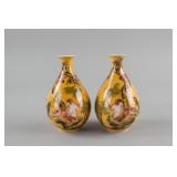 Pair Chinese Famille Rose Porcelain Vase Qianlong