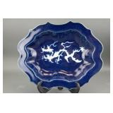 Chinese Xuande Style Blue & White Porcelain Basin