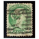 1868-1870 Canada Small 2 Cents Error Stamp