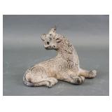 Chinese Bronze Justice Beast Xie Zhi Statue