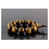 Chinese Zitan Wood Carved Bracelet