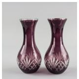 Pair of European Glass Vase