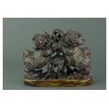 Chinese Fine Stone Carved Double Lions Seal