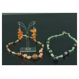 2 Pc Necklace and 1 Pair of Earrings