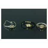 3 Pc Vintage Omega Vantage & Clebar Ladies Watches