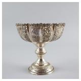 Silver Hand Made Stem Bowl With Silver Mark
