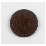 1952 United Kingdom Half Penny Bronze KM-868