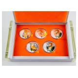 2010 Chinese Tiger Commemorative Coin 5 Coin Set