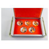 2010 Chinese Tiger Year Commemorative 5 Coin Set