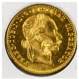 1916 Austro-Hungary 10 Corona Gold Coin KM-2805