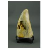Chinese Large Shoushan Stone Carved Boulder
