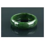 Chinese Fine Green Jade Bangle