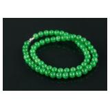 Chinese Green Jade Carved Necklace