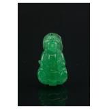 Chinese Green Jadeite Guanyin Pendant