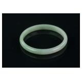 Chinese Green Jadeite Thin Bangle