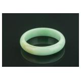 Chinese Green Jadeite Bangle with Certificate