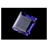 72 Ct. FACETED AMETHYST Violet SQUARE Emerald Cut