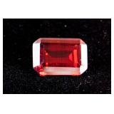 Emerald Cut 29.54 CT Pigeon Blood Red Ruby 18 x 13