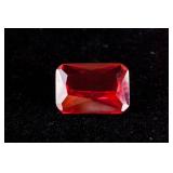 Emerald Cut 18.17 CT Pigeon Blood Red Ruby 18 x 13