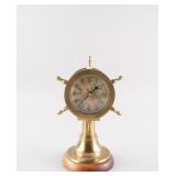 Marine Steering Wheel Style Barometer and Clock