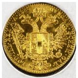 1916 Austro-Hungary 10 Corona Gold Coin KM-2805