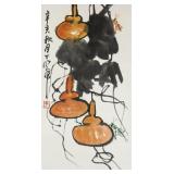 Ding Yanyong 1902-1978 Chinese Watercolour Roll