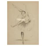 Edgar Degas 1834-1917 Dancer Pencil on Paper