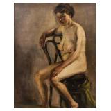 Isaac Israëls 1865-1934 Dutch Oil on Canvas Nude