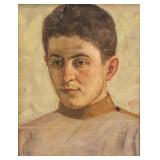 Leon Gaspard 1882-1964 Russia Oil Portrait