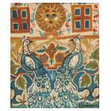 Natalia Goncharova 1881-1962 Russian Oil Peacocks