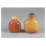 Pair of Agate Snuff Bottles