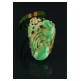 Burma Green Jadeite Stone Carved Pendant